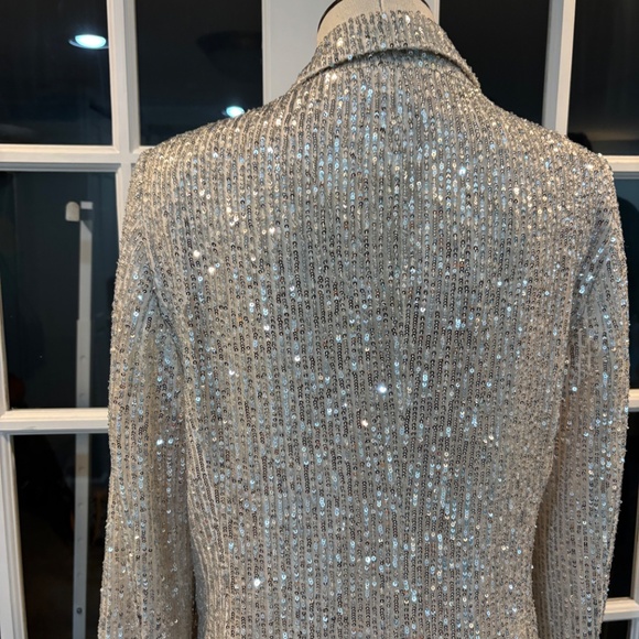 NWT Ann Taylor Loft Sequined Blazer/Jacket Sz 10 - Picture 6 of 11